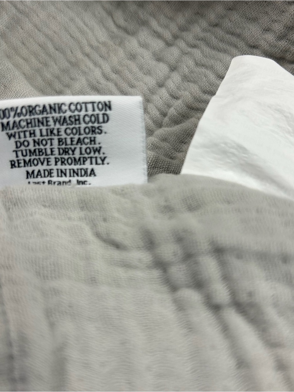 QUINCE Organic Cotton Gauze Duvet Cover Set King/Cal King Light Grey 8187 - Picture 11 of 13